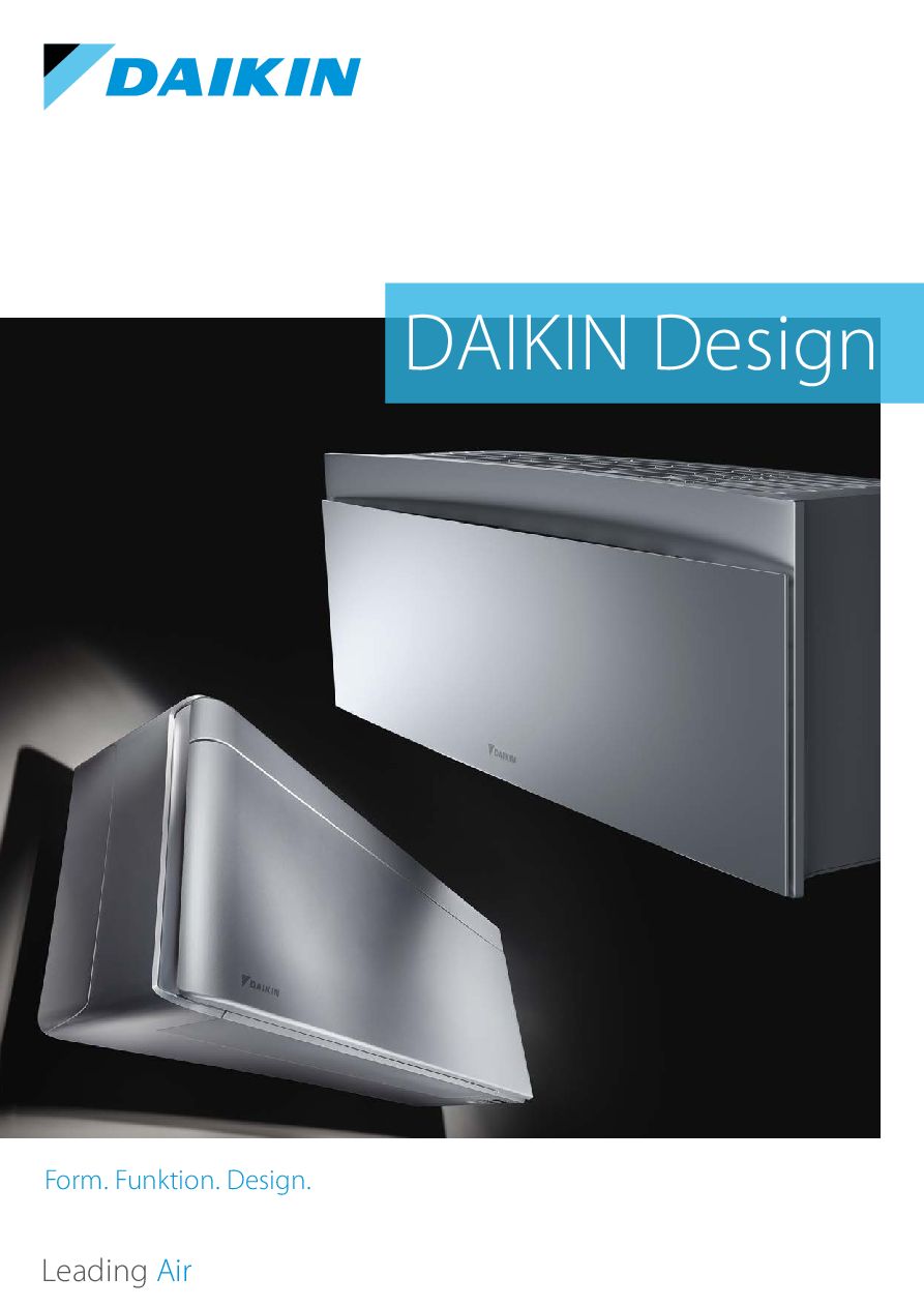 Titelseite der Broschüre Daikin Design (PDF)